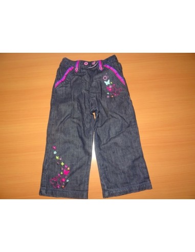 Pantaloni Butterfly negru cu roz