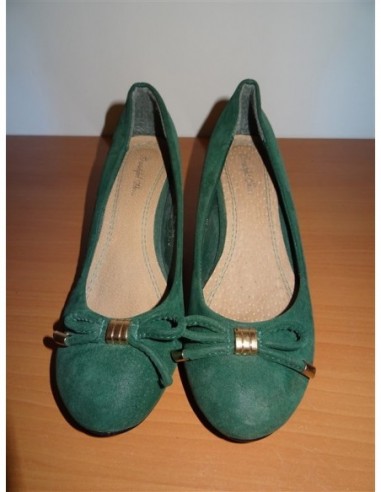 Pantofi verzi dama toc mediu