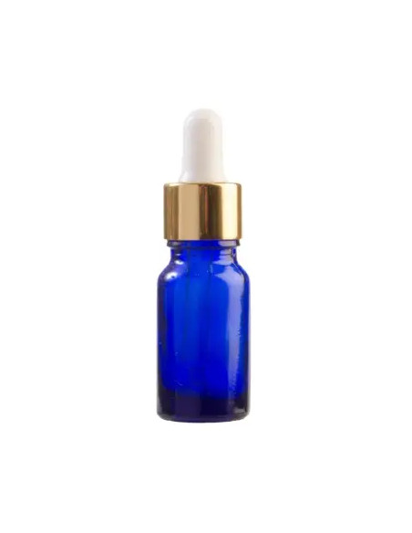 Recipient cosmetic sticla albastra cu pipeta -10ml