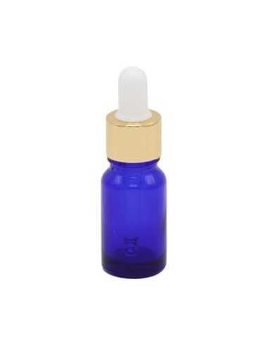 Recipient cosmetic sticla albastra cu pipeta -10ml
