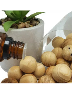 Aromadifuzor pasiv pentru uleiuri esentiale - bile de lemn
