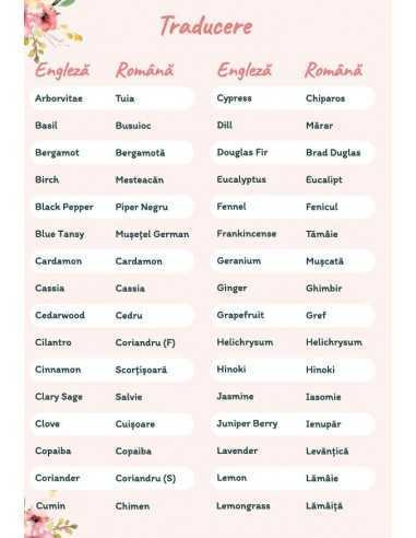 Agenda si ghid pentru uleiuri esentiale + 6 sticlute roll-on de 10ml