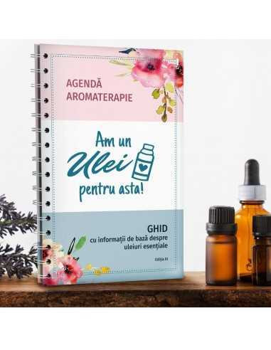 Agenda si ghid pentru uleiuri esentiale + 6 sticlute roll-on de 10ml