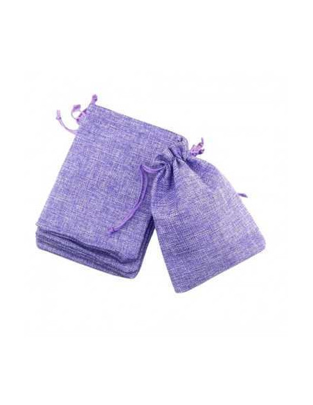 Saculet textil mov set 5 buc