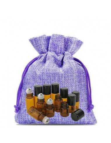 Saculet textil mov set 5 buc