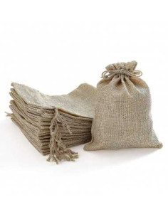 Saculet Textil bej inchis 2