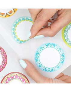 Etichete goale pentru recipiente 5.5 cm set 12 buc