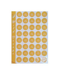 Etichete pentru capace sticlute , portocala
