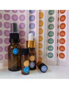 Etichete pentru capace sticlute , menta 2