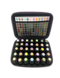 Organizator uleiuri esentiale  30 STICLE, (DE 15 ML),roz