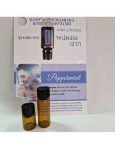 Eticheta pentru sticlute monstre, menta - set 10 buc