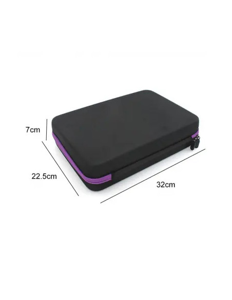 Geanta uleiuri esentiale 60 sticlute, blue