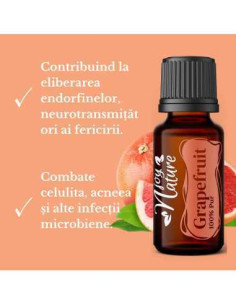 Ulei Esențial Pur de Grapefruit - Citrus Paradisi (15ml) 2