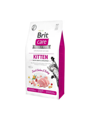 Brit Care Cat Grain-Free Kitten Growth & Development hrana uscata pentru pui de pisica sau femele gestante, 7kg
