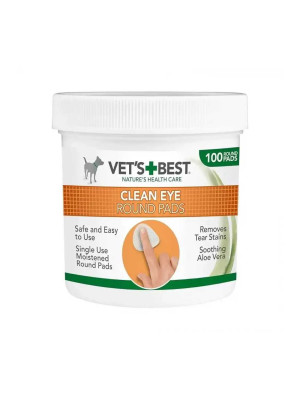 Dischete igiena ochi Vet's Best, 100 buc