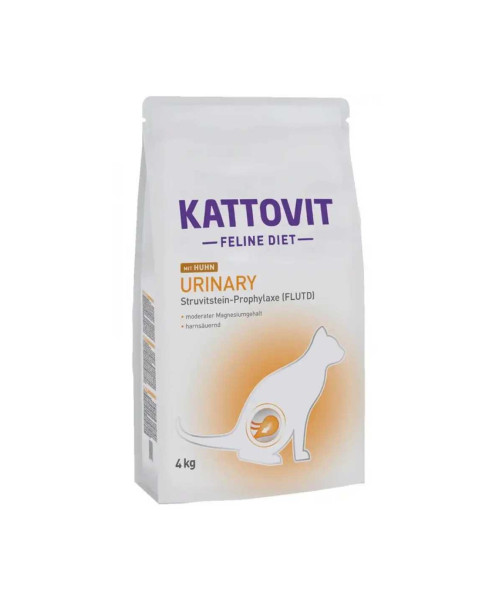 KATTOVIT Feline Diet Urinary Chicken hrana uscata dietetica pentru pisici cu afectiuni urinare, cu pui 4 kg