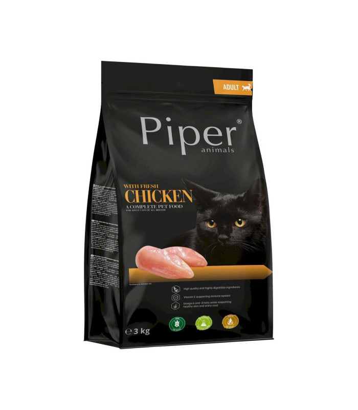 Piper Dolina Noteci Hrana uscata pentru pisici adulte, Pui 3kg