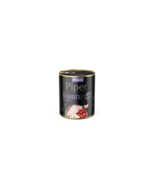 Piper, Hrana Umeda pentru caini cu carne de Iepure si Mar 800 g