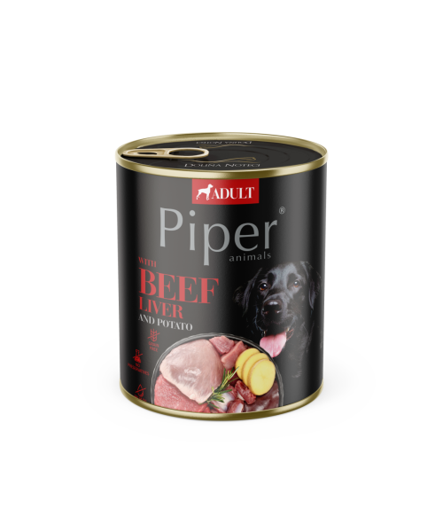 Piper Hrana umeda Adult, Ficat de Vita si Cartofi 800g