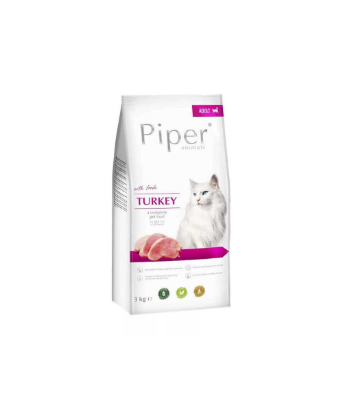 Piper Dolina Noteci Hrana uscata pisici adulte, Curcan 3kg