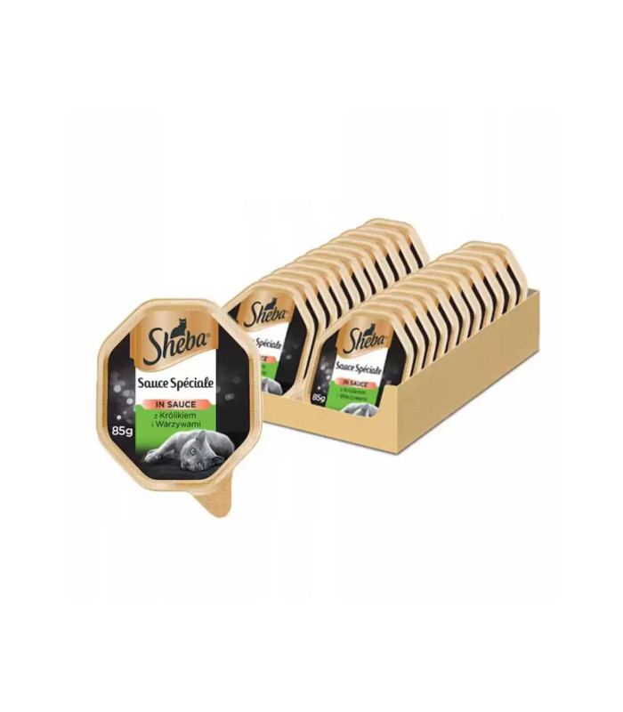 Hrana umeda Sheba, set conserve pentru pisici, Iepure si legume, 22 X 85g