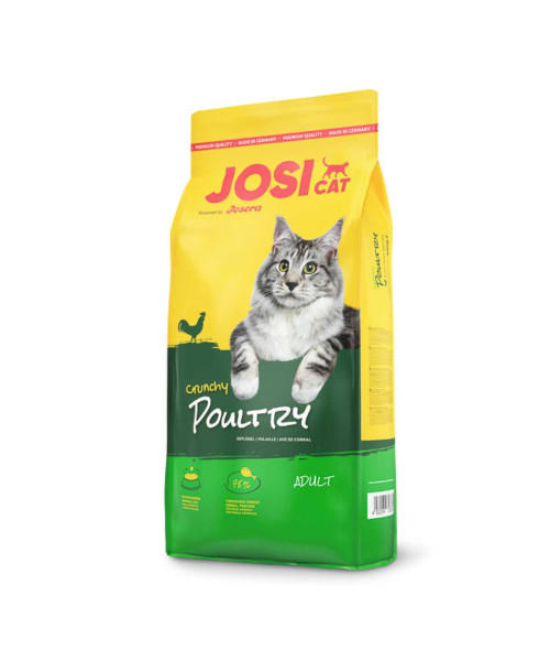 Josera Josicat Hrana uscata pentru pisici adulte  Crunchy cu Pui  18Kg