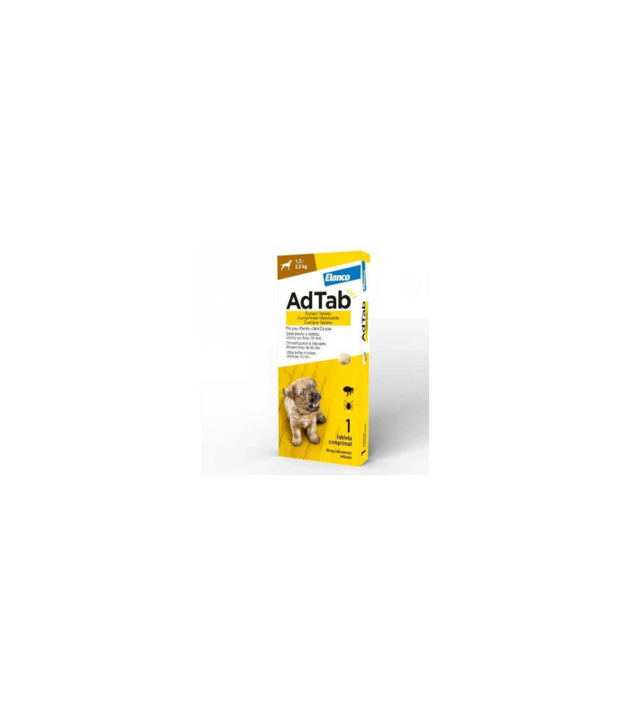 AdTab Dog 56.25 mg pentru caini 1.3-2.5 kg , 1 tableta