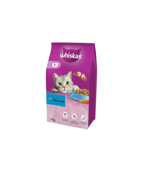 WHISKAS, Hrana uscata pisici adulte cu Ton 7kg