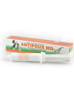 ANTIPOUX MD 14 ML  solutie spot on pentru caini si pisici.