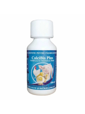 CalciBis Plus, Furaj complementar dietetic pentru pasari si suine, 100ml