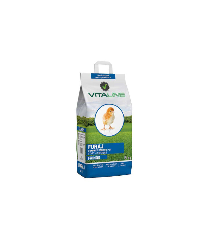 Furaj Fainos Complet Pentru Pui Start - Crestere, Vitaline Premium, 5 kg