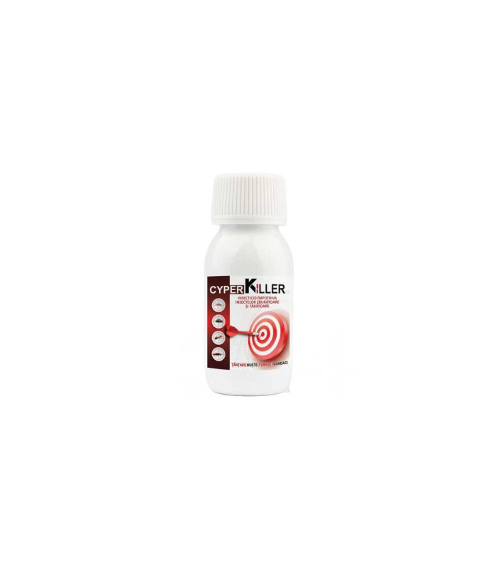 Cyper-Killer, Insecticid lichid concentrat impotriva insectelor taratoare si zburatoare, 100 ml