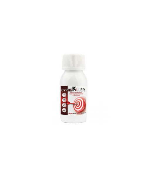 Cyper-Killer, Insecticid lichid concentrat impotriva insectelor taratoare si zburatoare, 100 ml