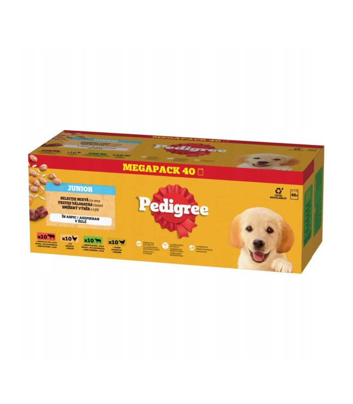 PEDIGREE  Junior Selectie Mixta in Aspic plicuri 40x100g