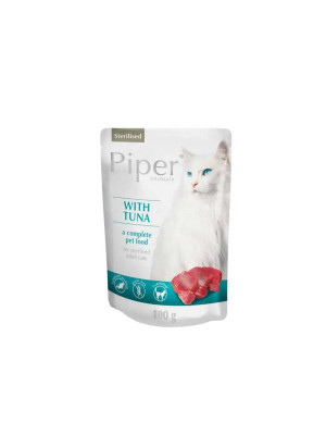 Piper Hrana Umeda pentru Pisici, Sterilizate, cu Iepure, plic SET 10x100 g