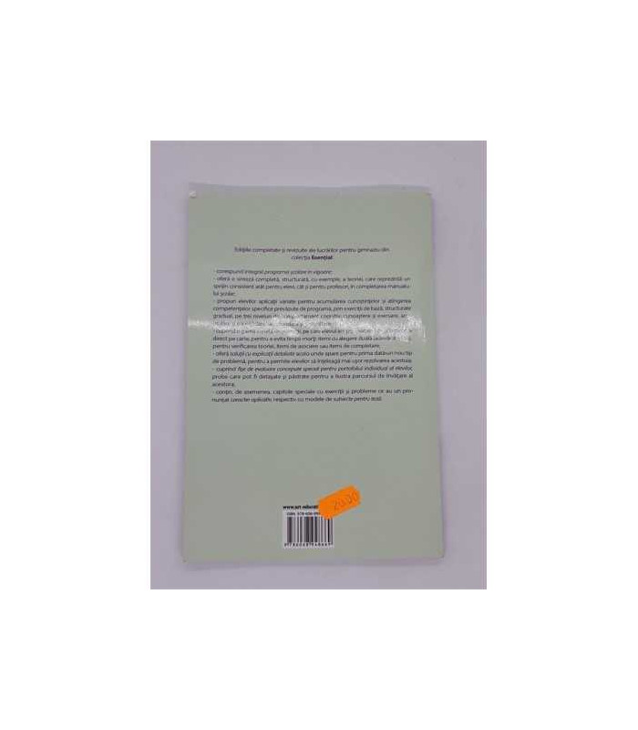 Esential  Matematica - Clasa 8  Partea 2 - Marius Perianu, Gratian Safta, Costel Anghel