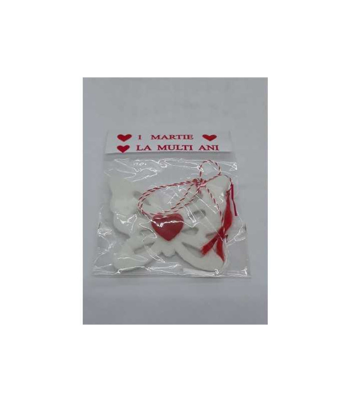Martisor fluturas cu inimioara