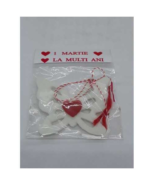 Martisor fluturas cu inimioara