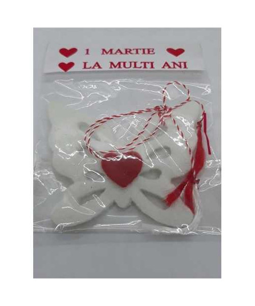 Martisor fluturas cu inimioara