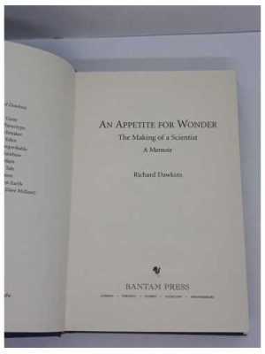 Carte An Appetite For Wonder - The Making of a Scientist 2