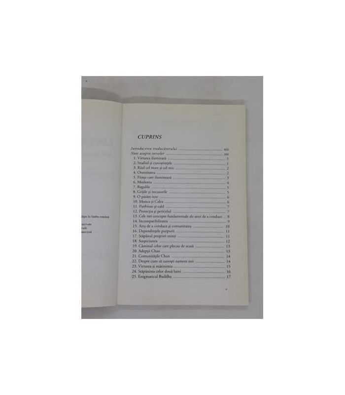 Lectiile Zen Arta de a conduce, Thomas Cleary
