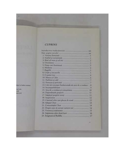 Lectiile Zen Arta de a conduce, Thomas Cleary