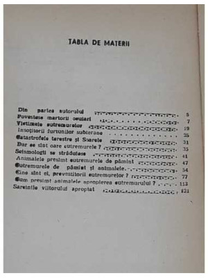 Animalele si cutremurele de pamant, P. I. Marikovski 2
