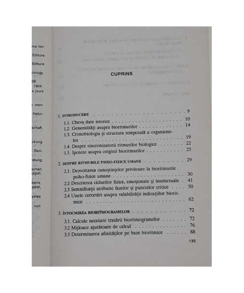 Bioritmurile si viata umana, Constantin Budeanu, Emanoil Calinescu