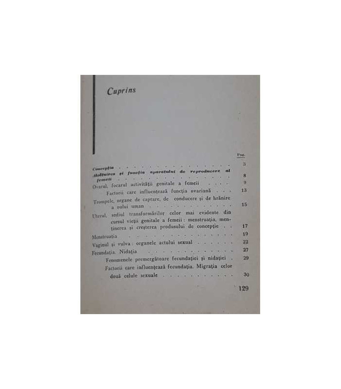 Conceptia, Sterilitatea, Anticonceptia, Dan Alessandrescu