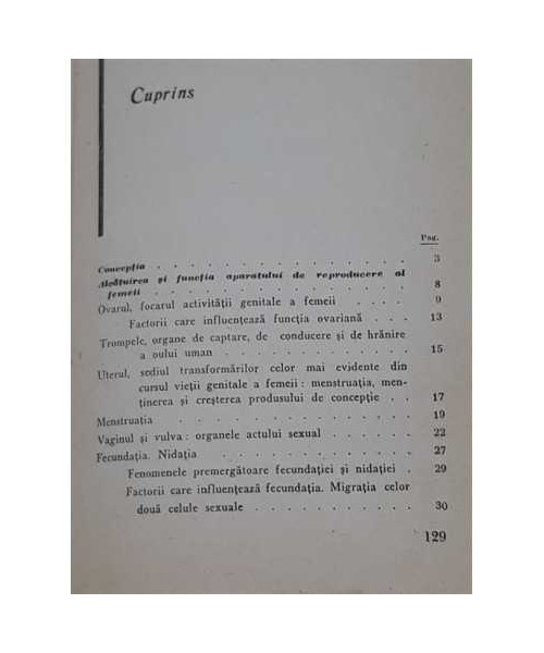 Conceptia, Sterilitatea, Anticonceptia, Dan Alessandrescu