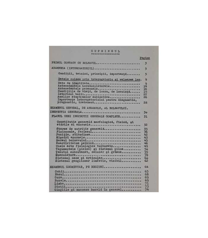 Introducere in Semiologia Medicala