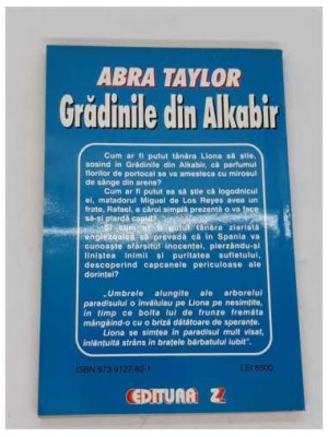 Gradinile din Alkabir, Abra Taylor 2