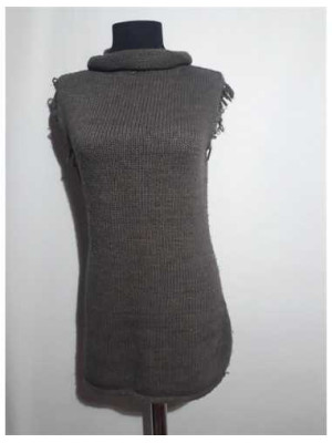 Rochita dama fara maneci cu guler Women Fashion