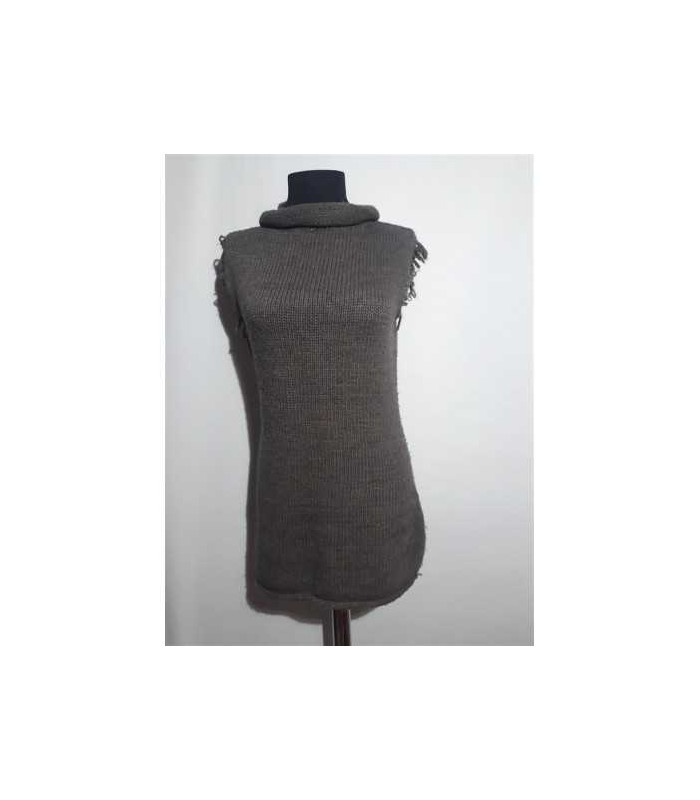 Rochita dama fara maneci cu guler Women Fashion